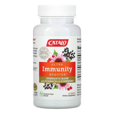 Catalo Naturals, Ультра-підсилювач імунітету, суміш ехінацеї та бузини, 60 таблеток