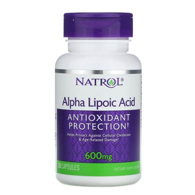 Альфа-ліпоєва кислота Natrol (Alpha Lipoic Acid) 600 мг 30 капсул