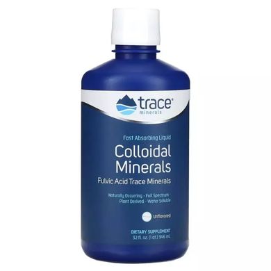 Колоїдні мінерали, без смаку, Colloidal Minerals, Trace Minerals, 946 мл