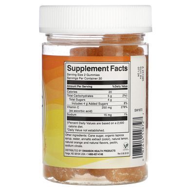 Swanson, Vitamin C, Orange, 60 Gummies купить в Киеве и Украине