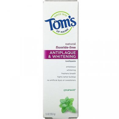 Whitening fluoride-free toothpaste