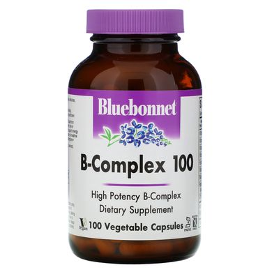 Комплекс вітамінів В Bluebonnet Nutrition (B-Complex 100) 100 капсул