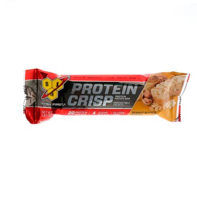 Protein Crisp, з хрускотом і смаком арахісового масла, BSN, 12 батончиків, 1,97 унц (56 г) кожен