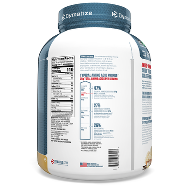 ISO100 гідролізований, 100% -ний ізолят сироваткового протеїну, вишукана ваніль, Dymatize Nutrition, 2,3 кг