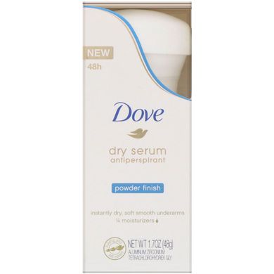 Дезодорант-антиперспірант Dry Serum, «пудровий фініш», Dove, 48 г
