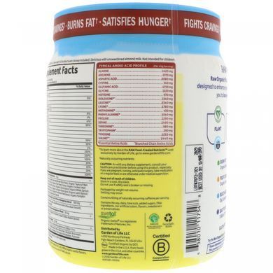 Рослинний протеїновий коктейль Garden of Life (Raw Organic Fit) 461 г зі смаком кави