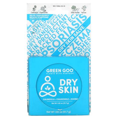 Бальзам для сухої шкіри, Dry Skin Salve, Green Goo, 51,7 г