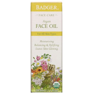 Арганова олія для обличчя Badger Company (Face Oil Argan) 29 мл