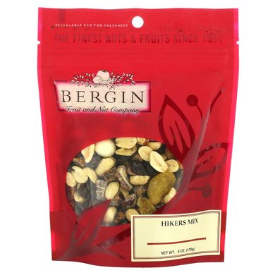 Bergin Fruit and Nut Company, суміш сухофруктів та горіхів, 170 г (6 унцій)