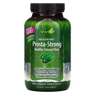 Prosta-Strong, здоров'я простати і сечовипускання, Irwin Naturals, 180 капсул