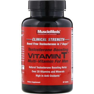 Витамин Т, тестостерон, мультивитамин для мужчин, MuscleMeds, 90 таблеток купить в Киеве и Украине