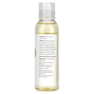 Масло авокадо Now Foods (Avocado Oil Solutions) 118 мл купить в Киеве и Украине