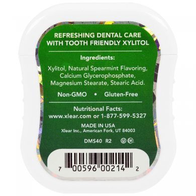 Spry Germs, мятные кофеты, перечная мята, Xlear, 40 штук, 25 г купить в Киеве и Украине