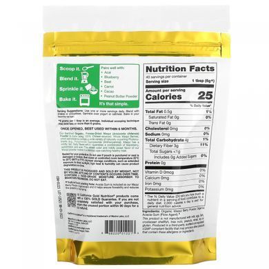 Organic Maqui powder Chilean aristotelia California Gold Nutrition (Superfoods Organic Maqui Powder) 240g.