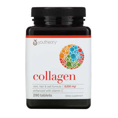 Колаген з вітаміном C Youtheory (Collagen with vitamin C) 290 таблеток
