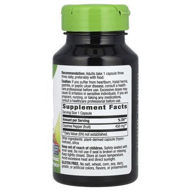 Кайенский перец Nature's Way (Cayenne Fruit) 450 мг 100 капсул купить в Киеве и Украине