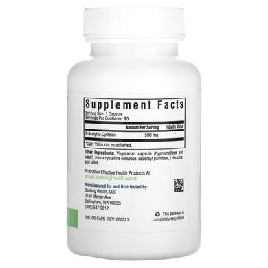 Seeking Health NAC N-Acetyl L-Cysteine (90 capsules)