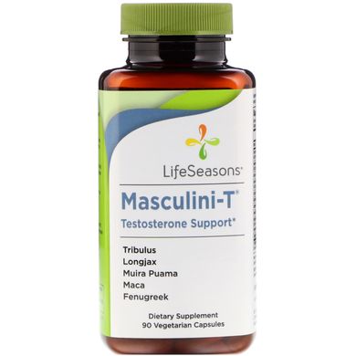 Витамины для поддержки уровня тестостерона LifeSeasons (Masculini-T Testosterone Support) 90 вегетарианских капсул купить в Киеве и Украине