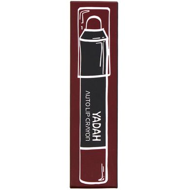 Автоматична олівець-помада для губ, відтінок 06 винно-сливовий, Auto Lip Crayon, Yadah, 2,5 г