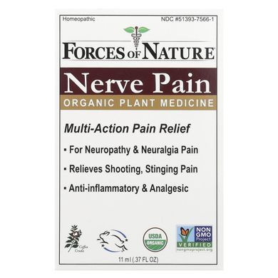Organic remedy for pain in neuralgia, Forces of Nature, 11 ml