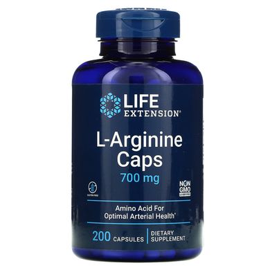 Аргінін Life Extension (L-Arginine) 700 мг 200 капсул.