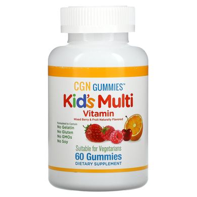 Мультивитамины для детей California Gold Nutrition (Kid’s Multi Vitamin Gummies) 60 жевательных таблеток купить в Киеве и Украине