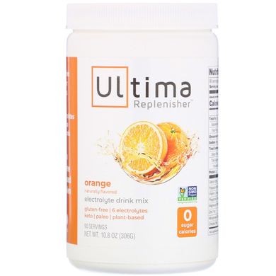 Електролітна суміш для напоїв апельсин Ultima Replenisher (Electrolyte Drink Mix Orange) 306 г