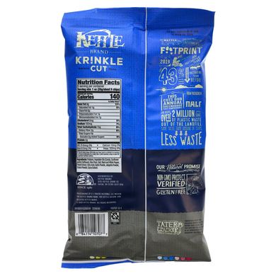 Картопляні чіпси, сіль і свіжий мелений перець, Kettle Foods, 142 г (5 унцій)