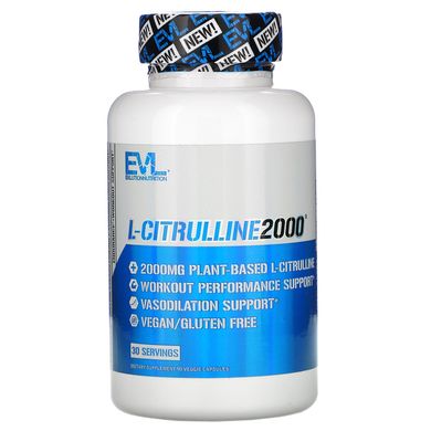 Л-Цитрулін EVLution Nutrition (L-Citrulline 2000) 2000 мг 90 капсул