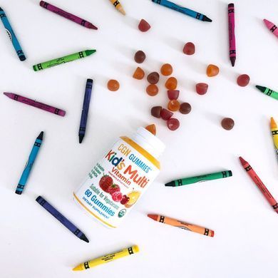 Multivitamins for children California Gold Nutrition (Kids Multi Vitamin Gummies) 60 chewable tablets.