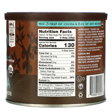 Equal Exchange, Organic Hot Cocoa, 12 oz (340 g)