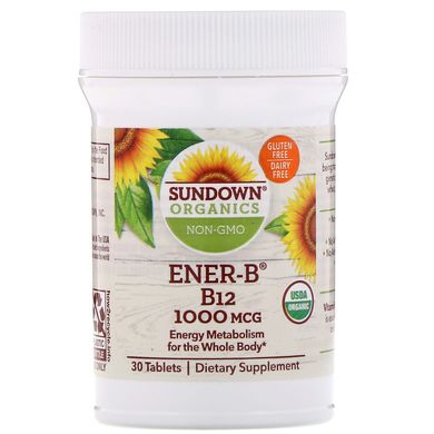 Витами В12 Sundown Organics (Ener-B B12) 30 таблеток