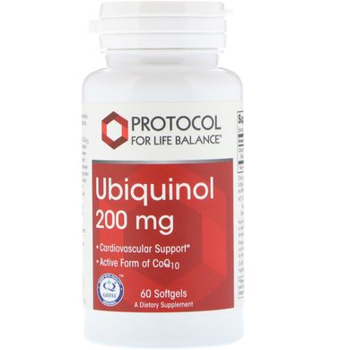 Убихинол Protocol for Life Balance ( Ubiquinol) 200 мг 60 капсул купить в Киеве и Украине