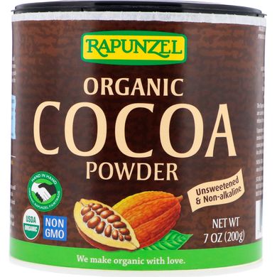 Какао порошок органік Rapunzel (Cocoa Powder) 201 г