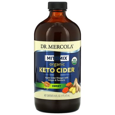 Яблучний оцет сідрових органік солодкий Dr. Mercola (Apple Cider Vinegar) 473 мл