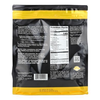 Whey Protein Isolate Vanilla California Gold Nutrition 908 g.