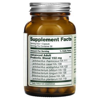 Покращений пробіотик для дорослих Flora (Advanced Adults Probiotic) 34 млрд КУО 30 капсул