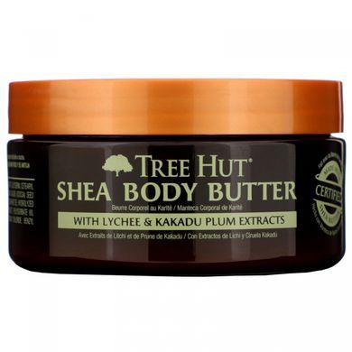 Shea Butter for Body for 24-hour Intense Hydration, Lychee and Plum, Tree Hut, 198 g