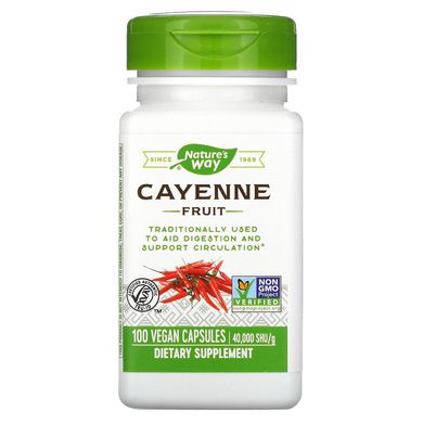 Каєнський перець Nature's Way (Cayenne Fruit) 450 мг 100 капсул