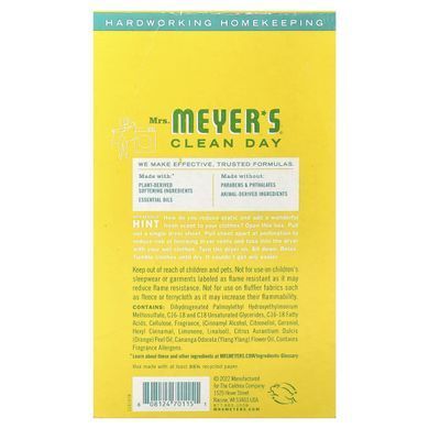 Mrs. Meyers Clean Day, Dryer Sheets, Honeysuckle , 80 Sheets купить в Киеве и Украине