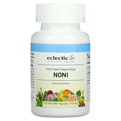 Ноні, Eclectic Institute, 375 мг, 100 капсул на рослинній основі