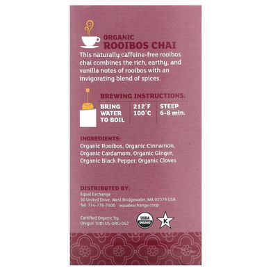 Equal Exchange Organic Rooibos Tea 40 g 20 packets