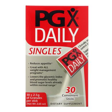 PGX на кожен день, в індивідуальній упаковці, неароматизовані гранули, Natural Factors, 30 пакетиків, 2,5 г кожен