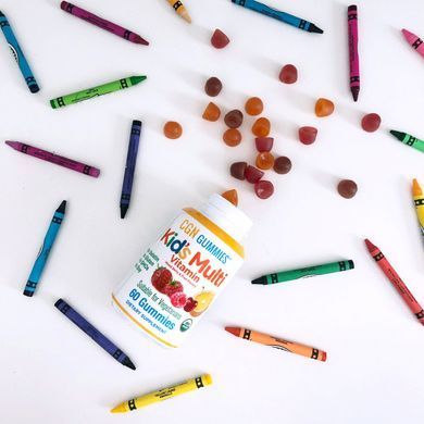Multivitamins for children California Gold Nutrition (Kids Multi Vitamin Gummies) 60 chewable tablets.