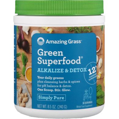 Amazing Grass, Green Blend, Alkalize & Detox, 8.5 oz (240 g)