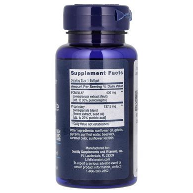 Экстракт цветков граната Life Extension (Pomegranate Complete) 30 капсул купить в Киеве и Украине