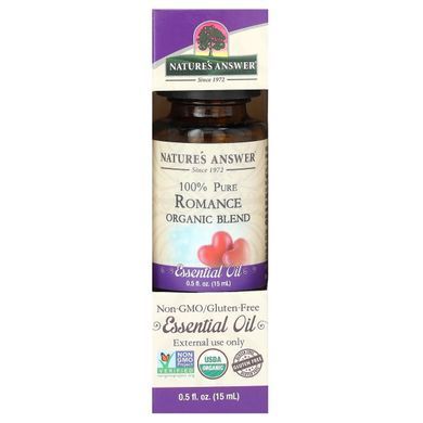 Nature's Answer, 100% Pure Organic Essential Oil, Romance, 0.5 fl oz (15 ml) купить в Киеве и Украине