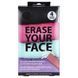Erase Your Face, Reusable Makeup Remover Wipes, various colors, 4 wipes