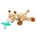 WubbaNub, Соска для младенцев, Детский жираф, 0–6 месяцев, 1 пустышка фото