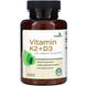 Витамин K2 + D3 с витамином K2 как MK-7, Vitamin K2 + D3 with Vitamin K2 as MK-7, FutureBiotics, 120 капсул фото